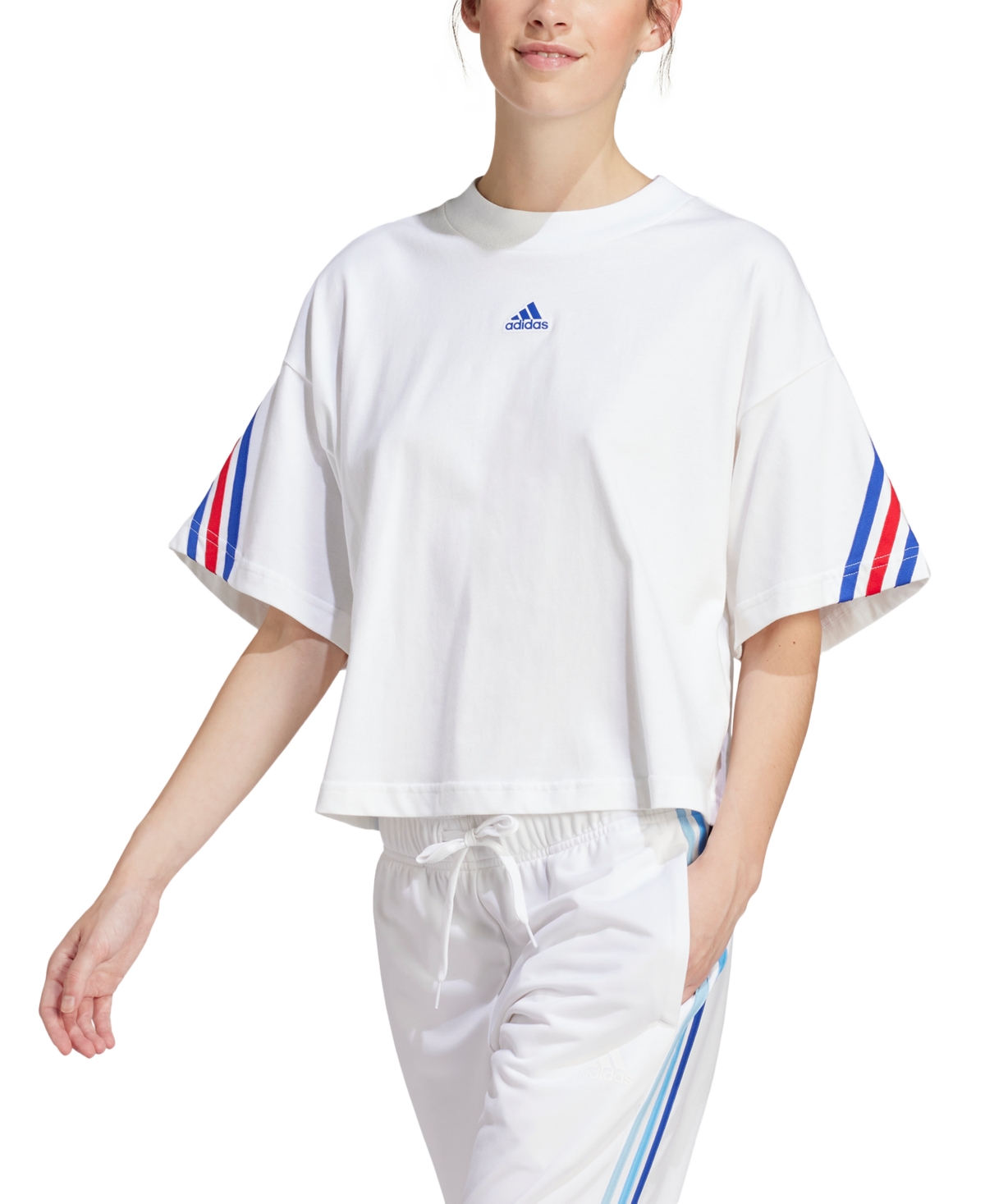 Shop Adidas Originals Women's Future Icons 3-stripes T-shirt In White