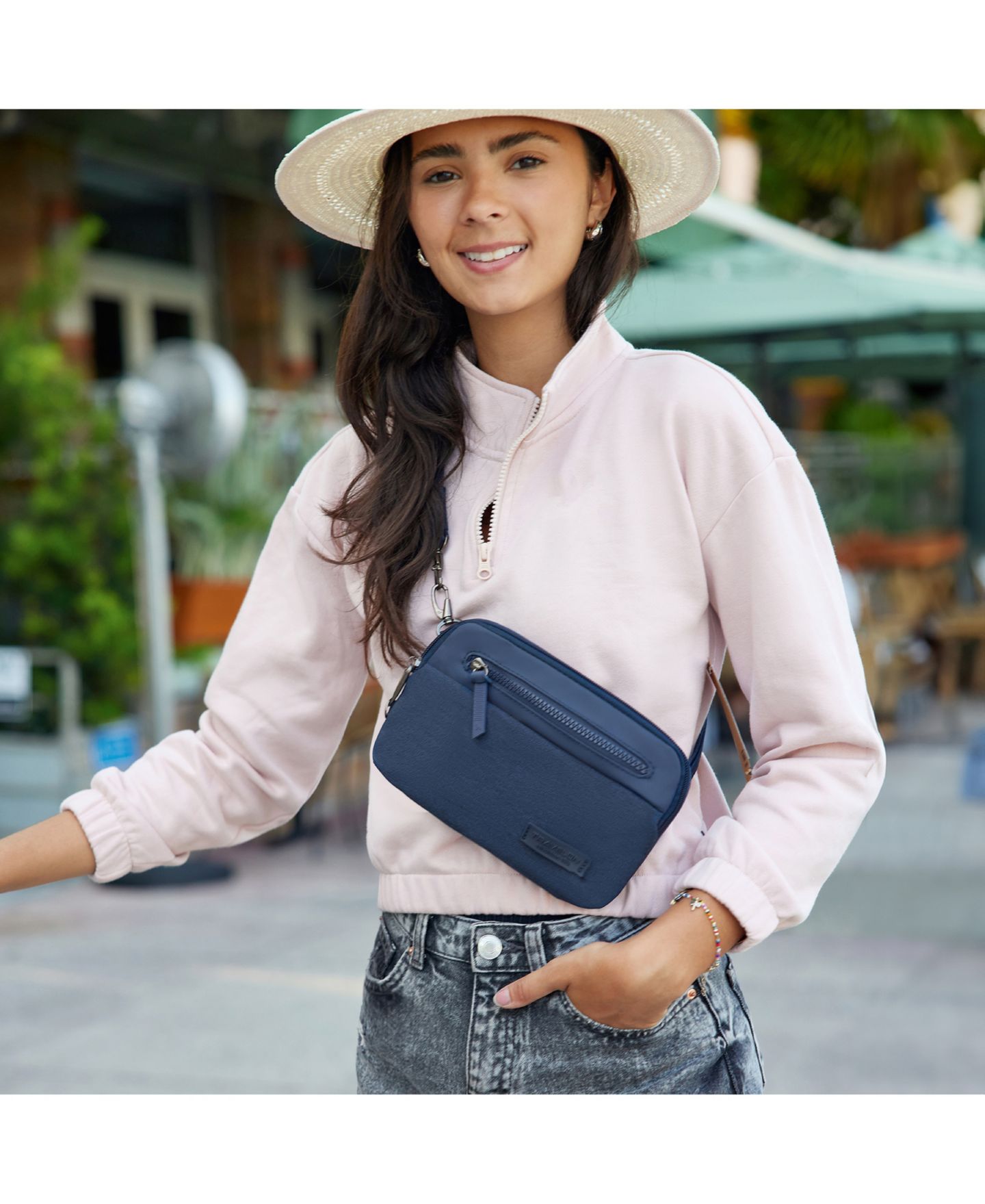 Сумка Travelon Anti-Theft Metro Convert Crossbody Waist Pack, цвет: Чёрный — фото 2