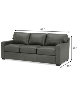 Radley 86"  Leather Sofa