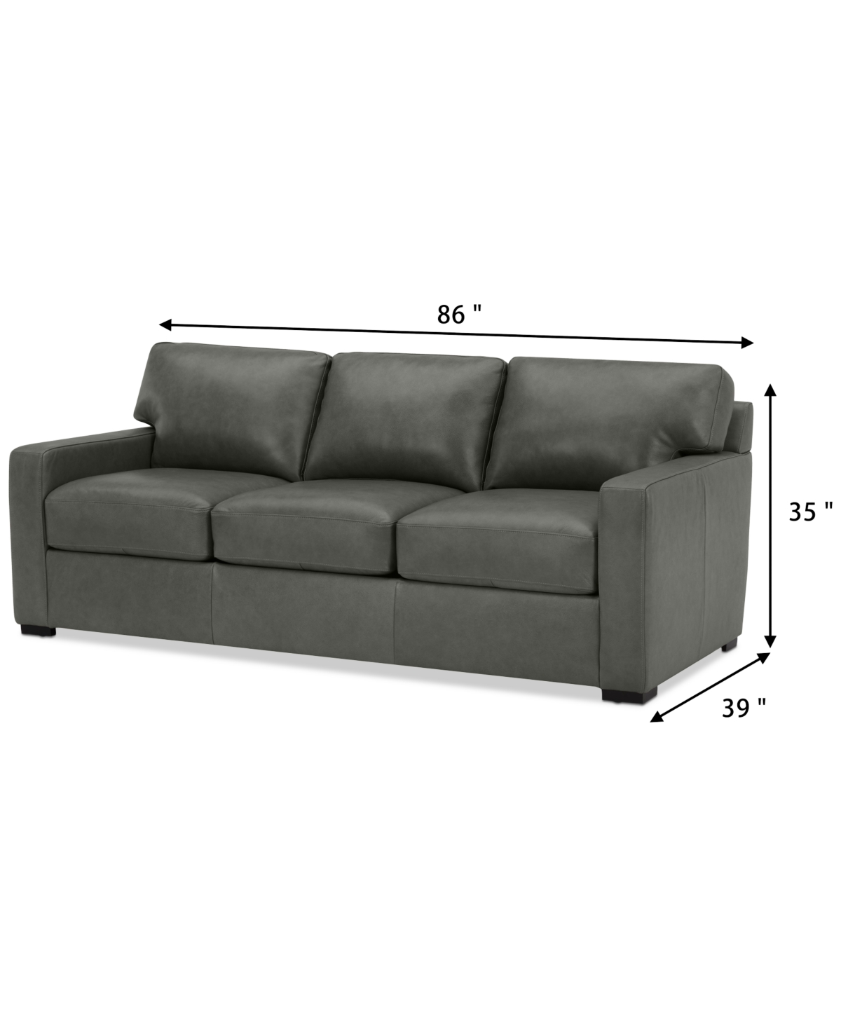 Radley Leather Sofa, Created for Macy's