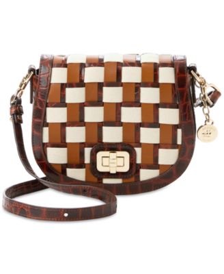 Brahmin - Briar Pecan Edgewater Mini Leather Crossbody