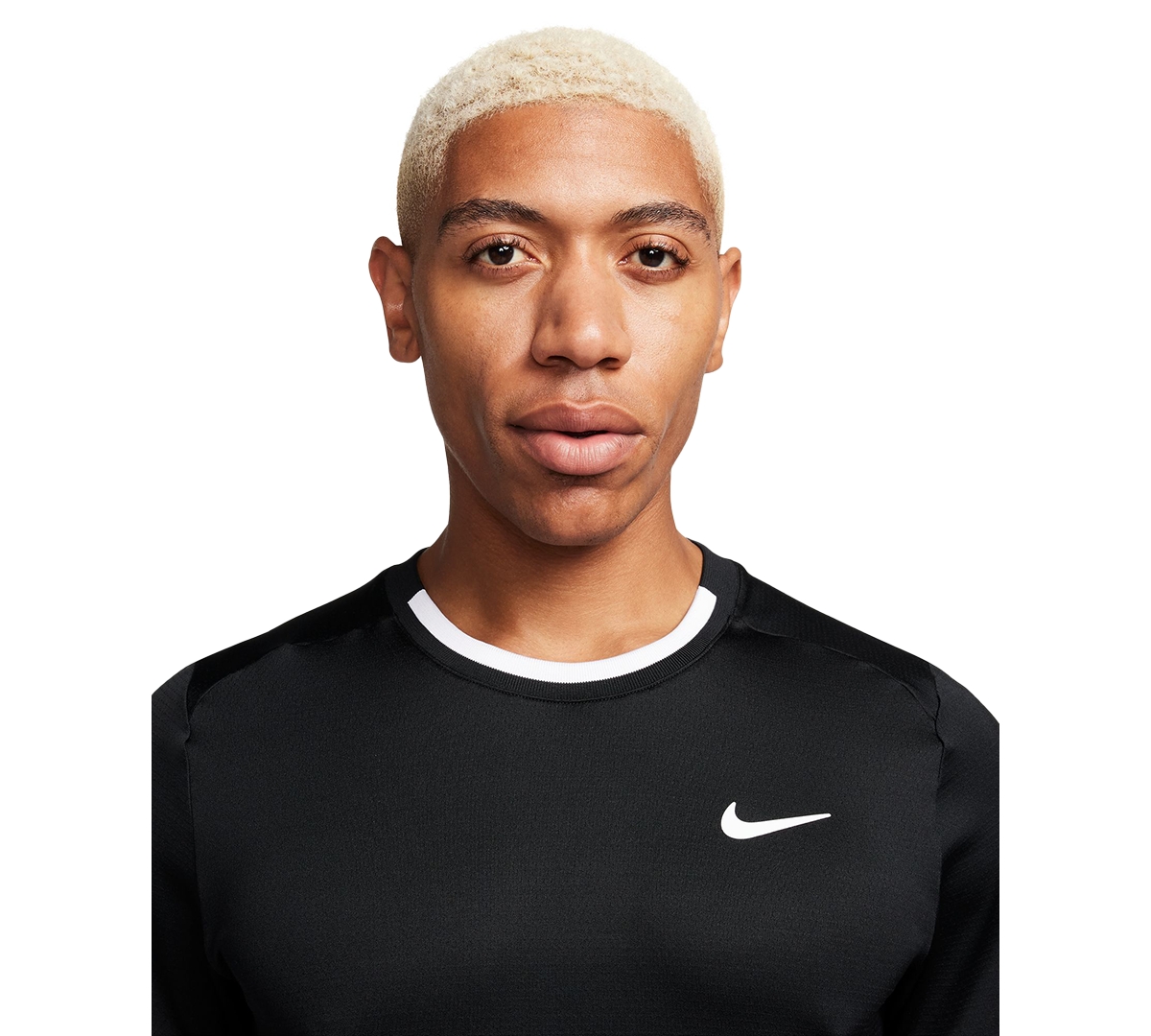 Nike Men's Advantage Dri-fit Logo Tennis T-Shirt -white