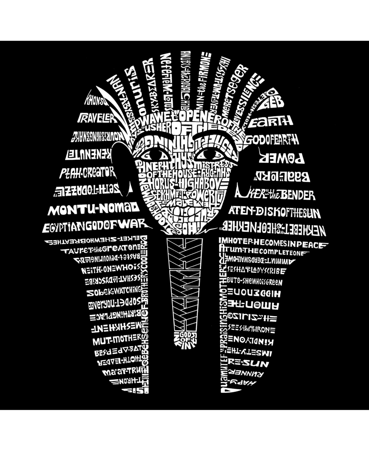 La Pop Art Boys Word Art T-shirt - King Tut