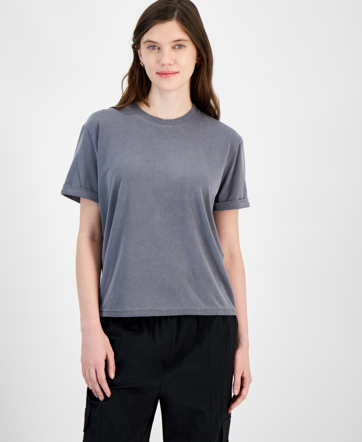 Juniors' Super Soft Crewneck Tee - Desert Sage