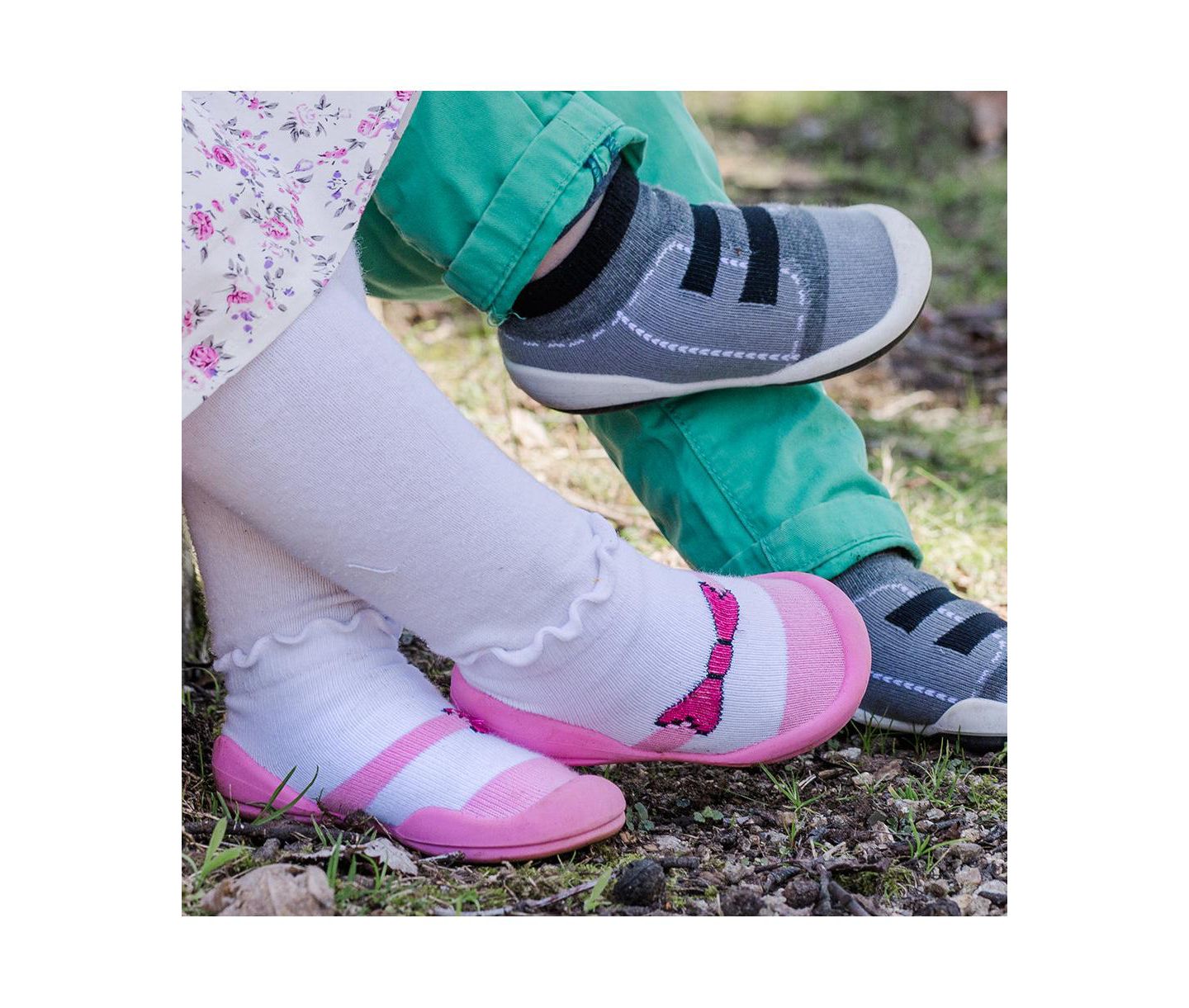 Обувь Komuello Breathable Washable Non-Slip Sock Shoes Mary Jane Bow для девочек-малышей — фото 7