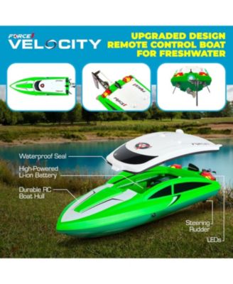 Velocity Fast RC Boat - Green