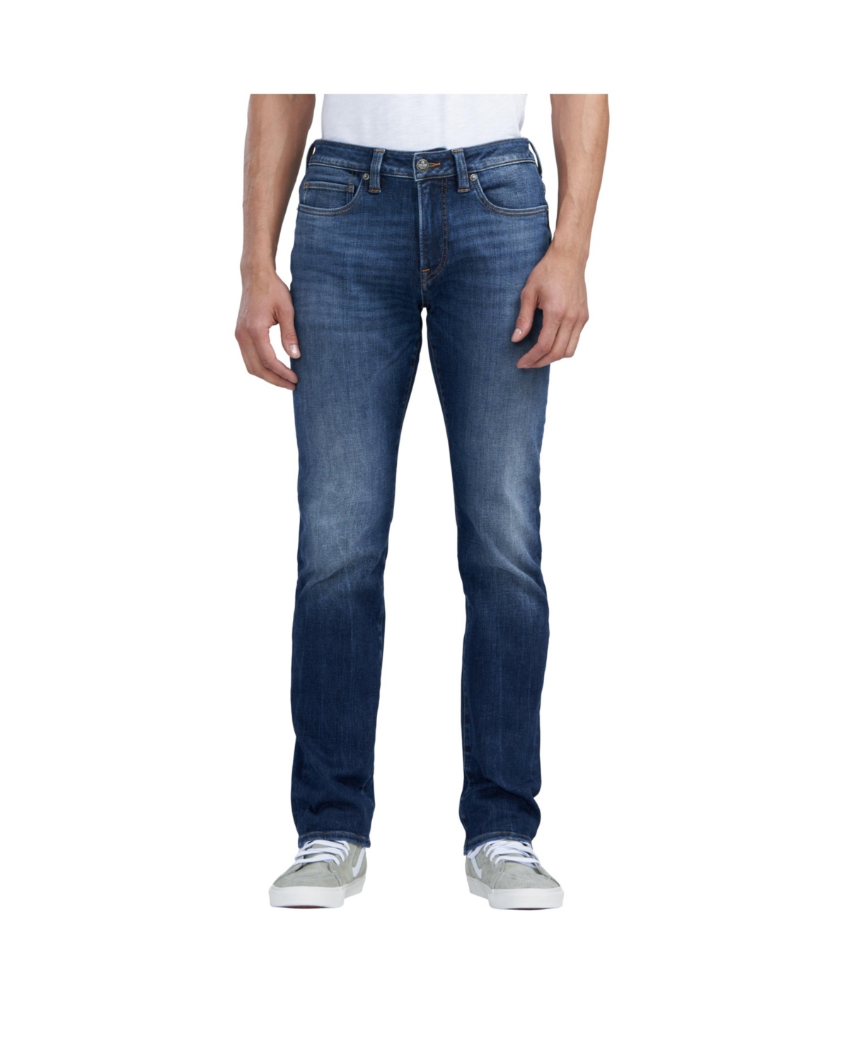 Buffalo Men's Straight Six Veined Jeans - Indigo