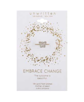 Cubic Zirconia Mother of Pearl Butterfly Ring