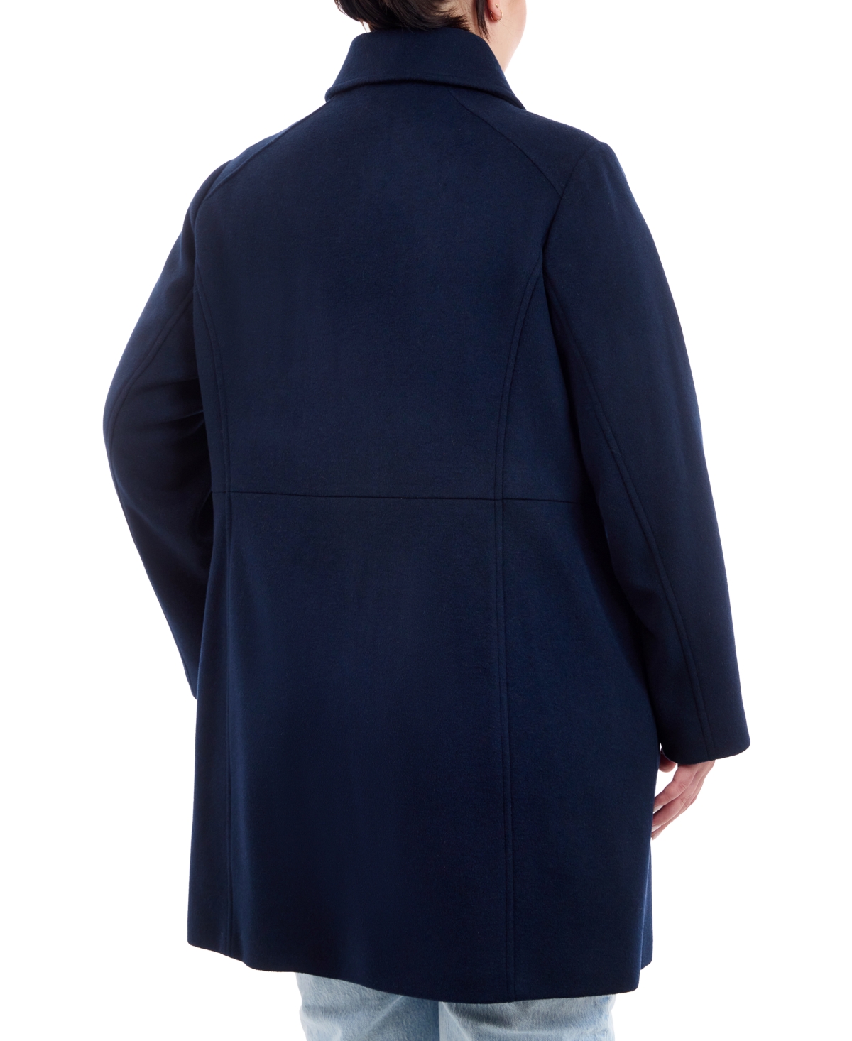Michael Michael Kors Plus Size Club-Collar Zip-Front Coat, Created for Macy's