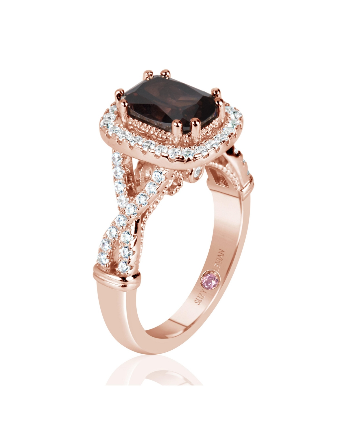 Suzy Levian New York Suzy Levian Sterling Silver Cubic Zirconia Cocktail Ring