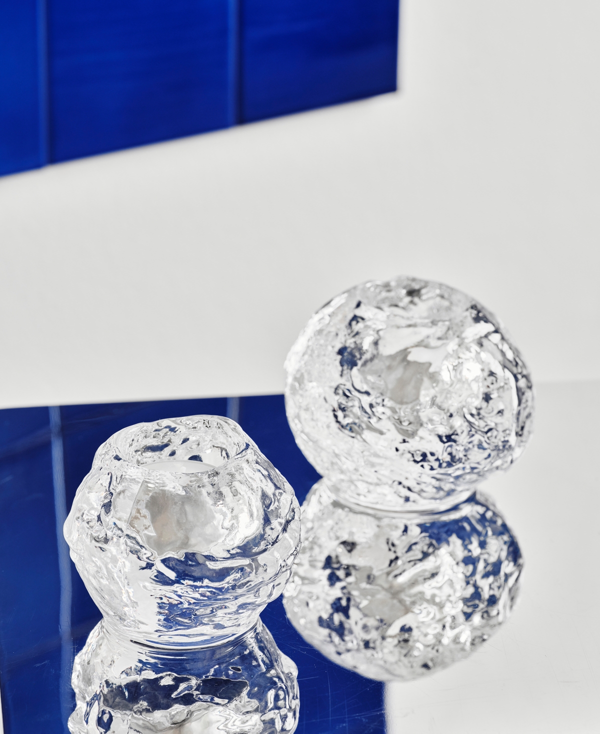 ORREFORS SNOWBALL VOTIVE HOLDER, SMALL 