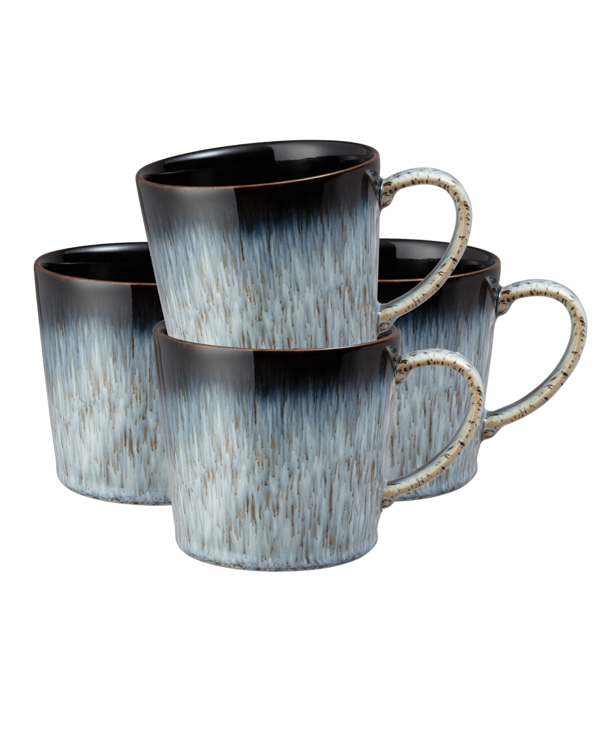 Halo Set of 4 Large Mugs - Black