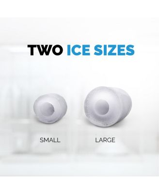 26 lbs. Countertop Bullet Ice Maker in Black