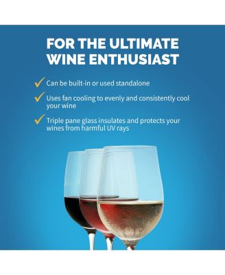 24" Built-In 52 Bottle Compressor Wine Fridge in Stainless Steel with Precision Digital Thermostat and Premium Beech Wood Shelves