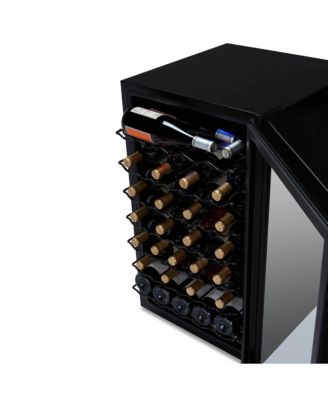 Shadow Series Wine Cooler Refrigerator 51 Bottle, Freestanding Mirrored Wine Fridge with Double-Layer Tempered Glass Door & Compressor Cooling for Reds, Whites, and Sparkling Wine, 41f-64f Digital Temperature Control