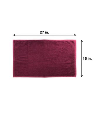 Bleach-Safe Cotton Salon Towels (12 Pack), Jr. Size 16x27 in., Solid Color, Absorbent Hair Drying Towel, Perfect for Salon and Spa