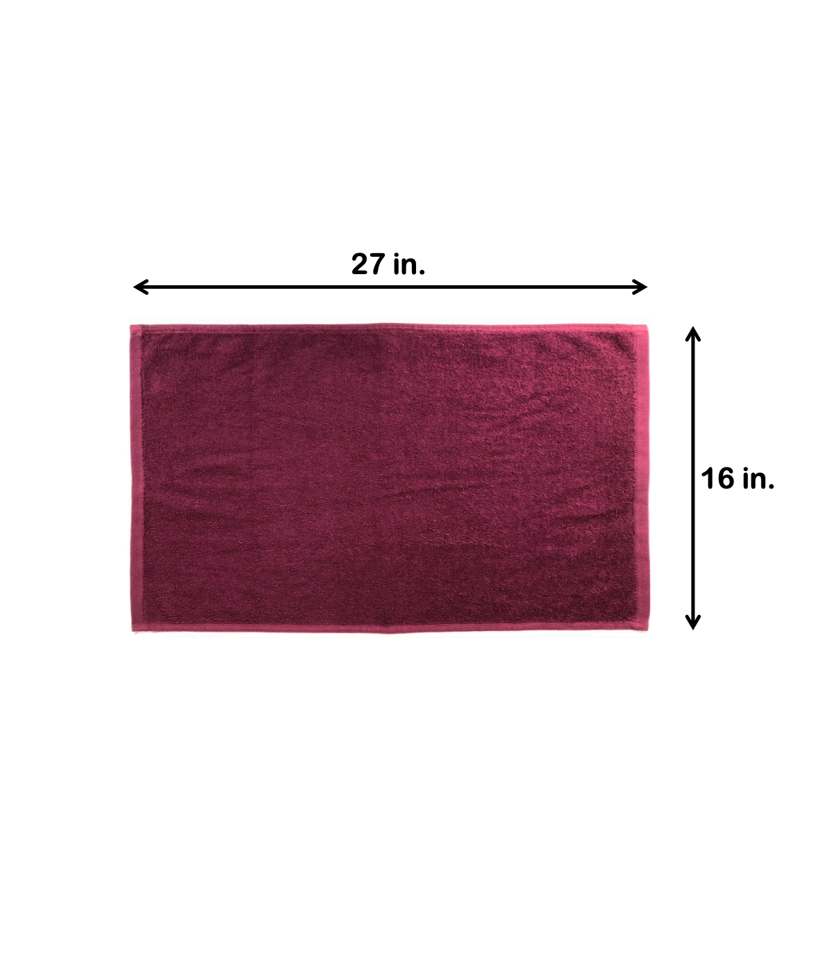 Arkwright Home Bleach-Safe Cotton Salon Towels (12 Pack), Jr. Size 16x27 in., Solid Color, Absorbent Hair Drying Towel, Perfect for Salon and Spa - Bu