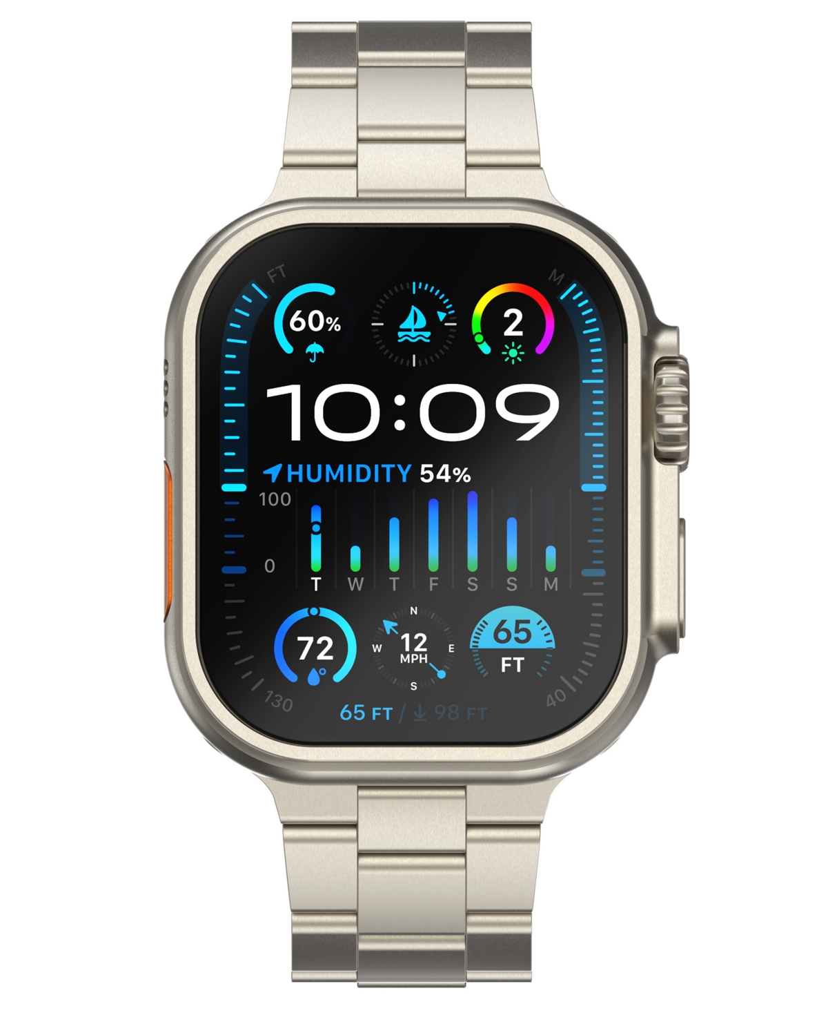 Men's Titanium Link Band for Apple Watch 42/44/45mm/Ultra/Ultra 2