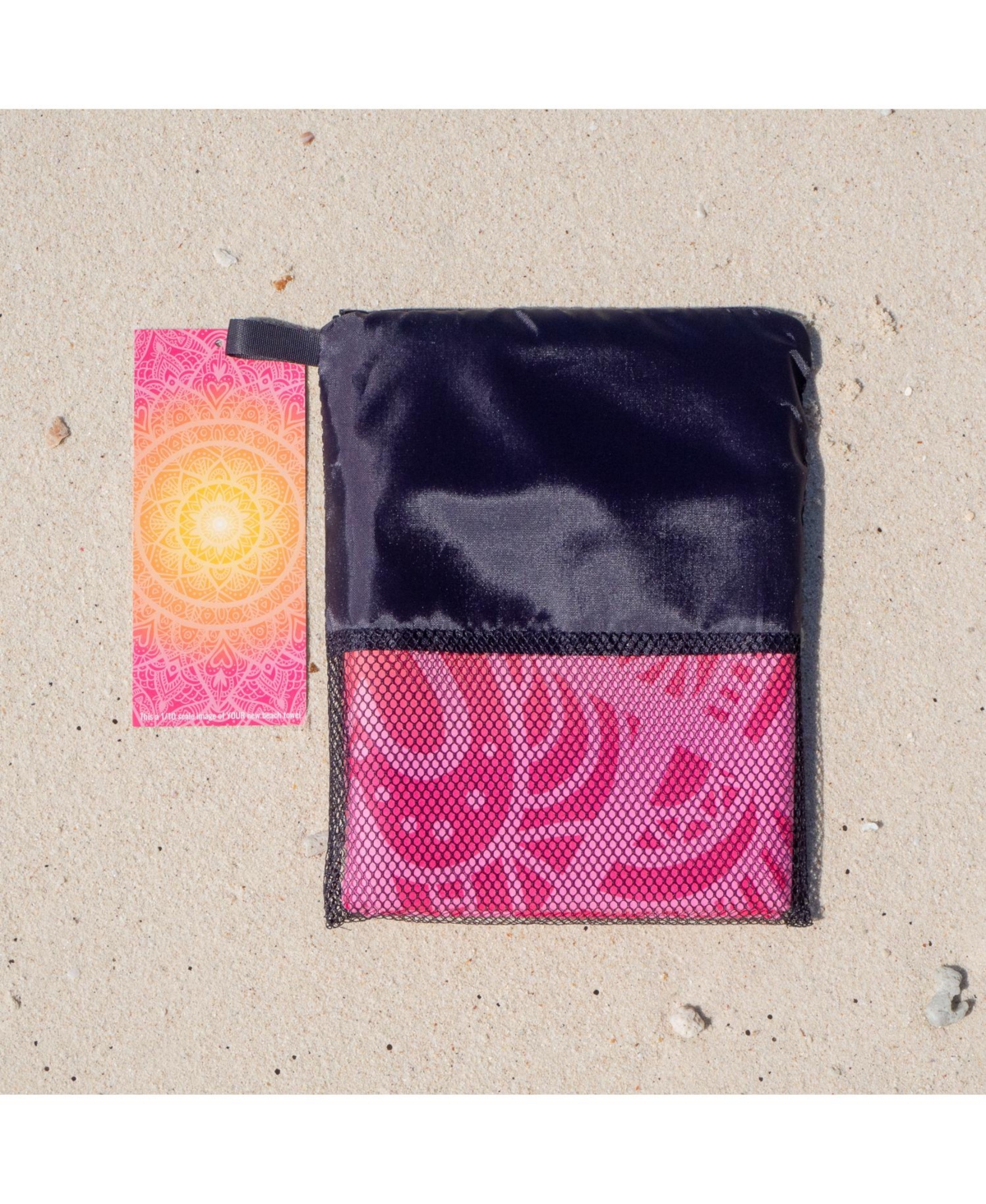 Arkwright Home Mandala Beach Towel w/ Travel Bag - 30x70 - Color Options