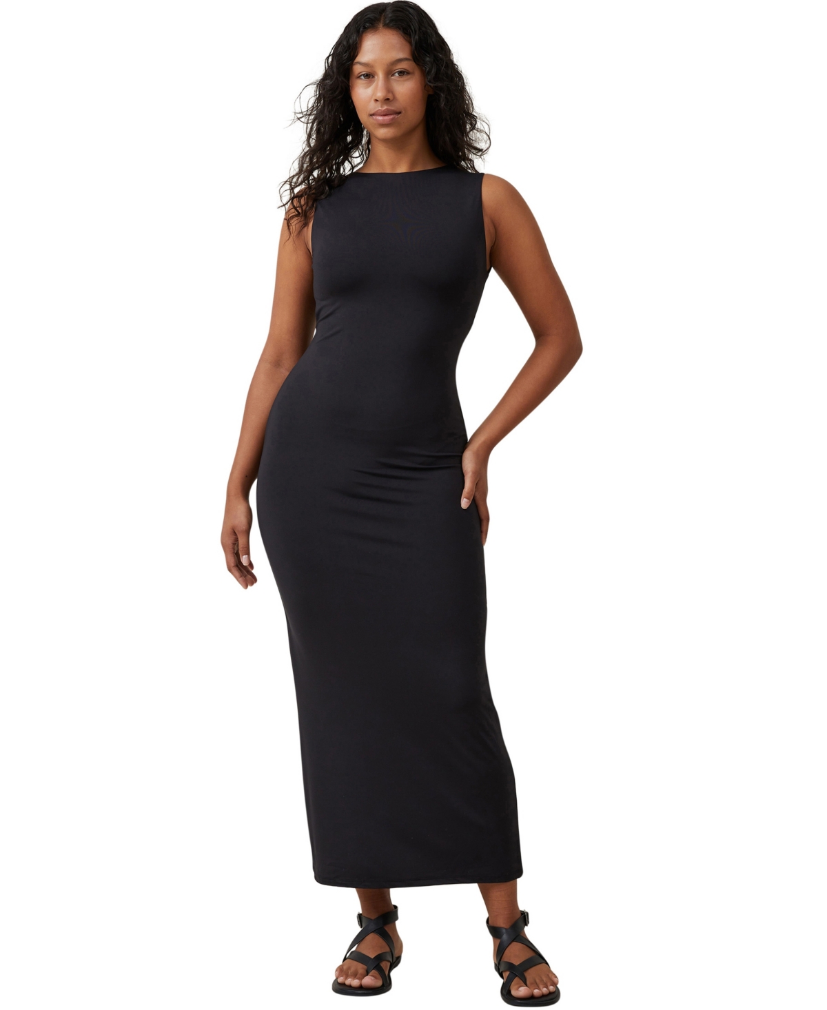 Cotton On Women's Low Back Luxe Maxi Dress In Black