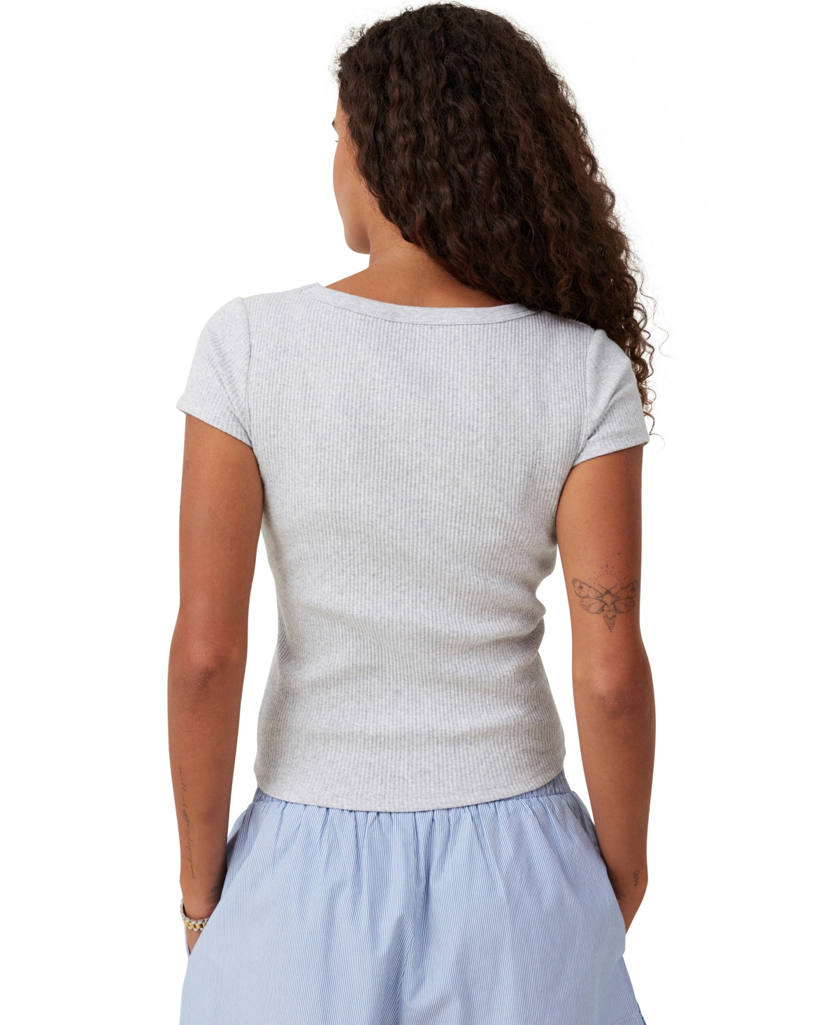Shop Cotton On Women's Rory V Neck Short Sleeve Tee In Sage