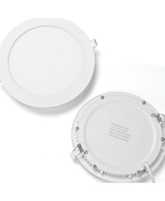 7" LED Recessed Ceiling Panel Down Light 3 Color 15W Slim Spot Lamp Home 12 Pack