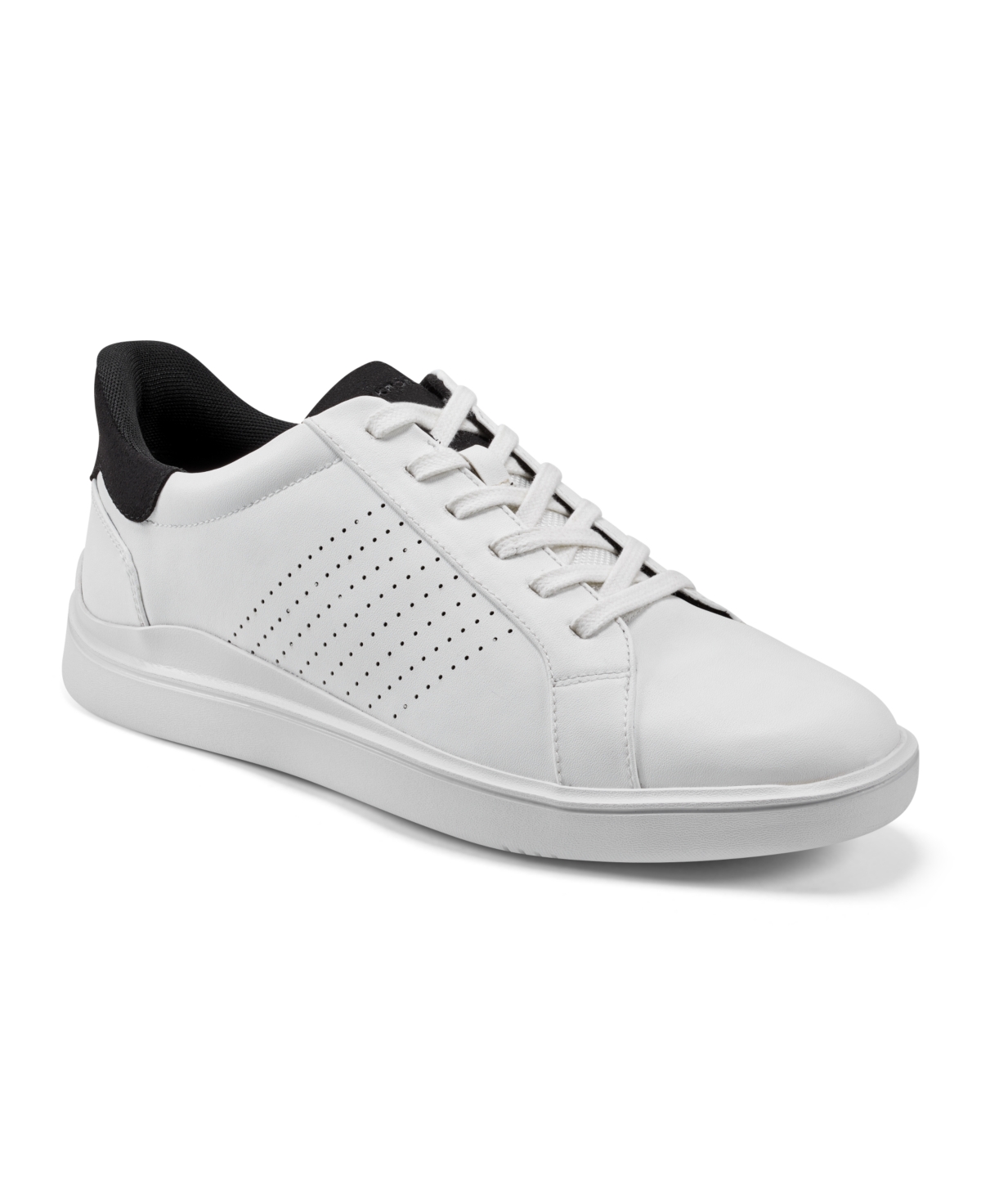 Shop Rockport Men Tristen Step Activated Lace Up Sneaker In White