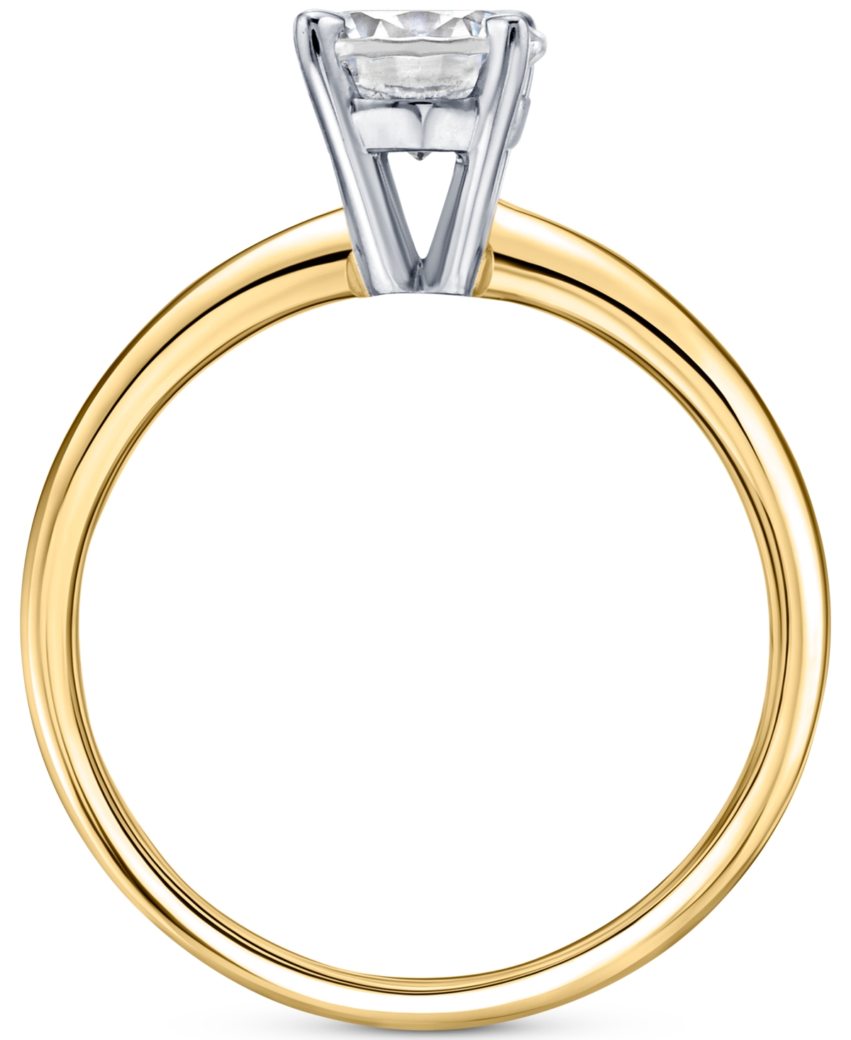 Igi Certified Diamond Solitaire Engagement Ring (1 ct. t.w.) - 18k Gold