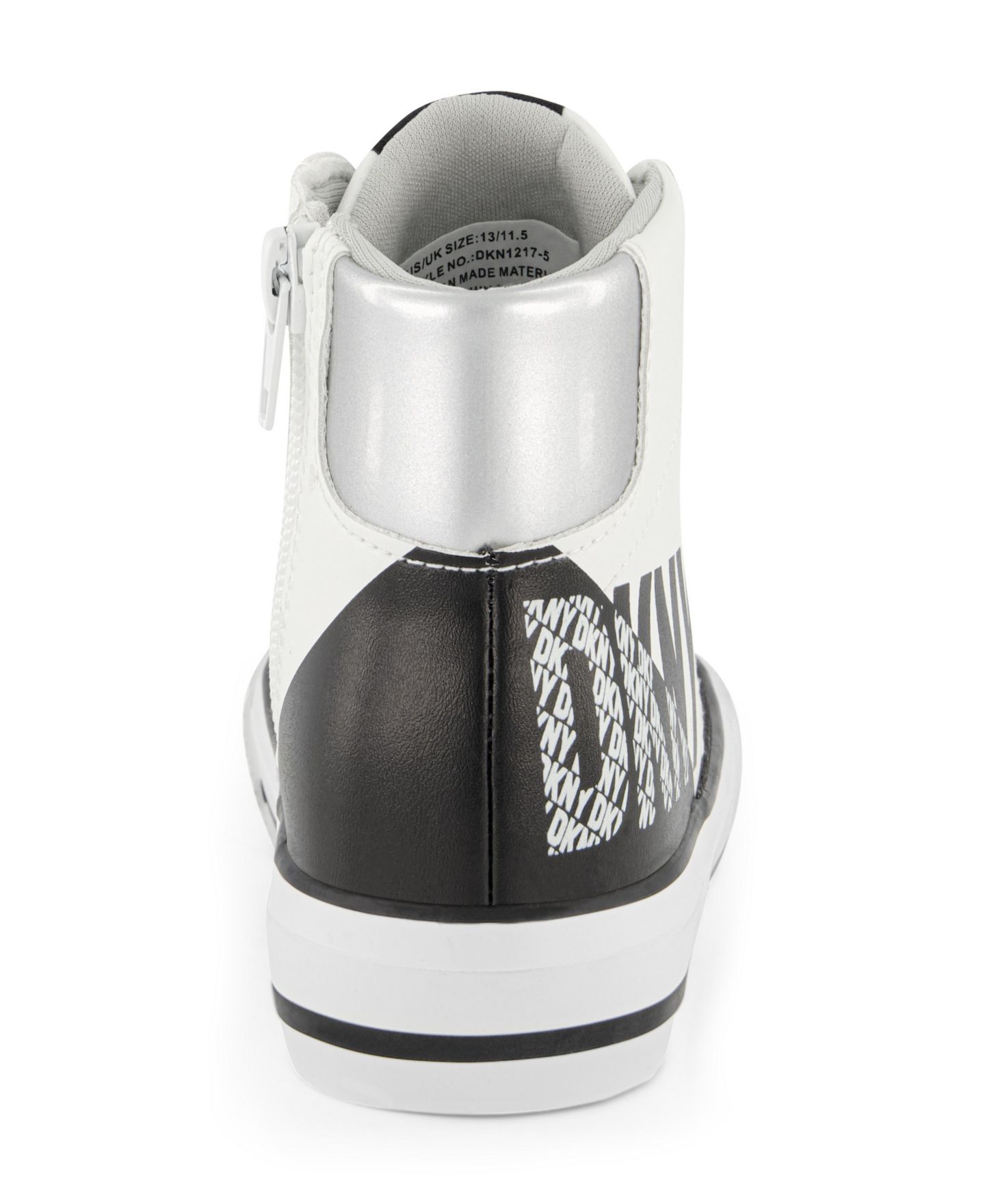 Кроссовки DKNY Hannah Leena High Top Sneaker для девочек, цвет: Чёрный / Белый — фото 6