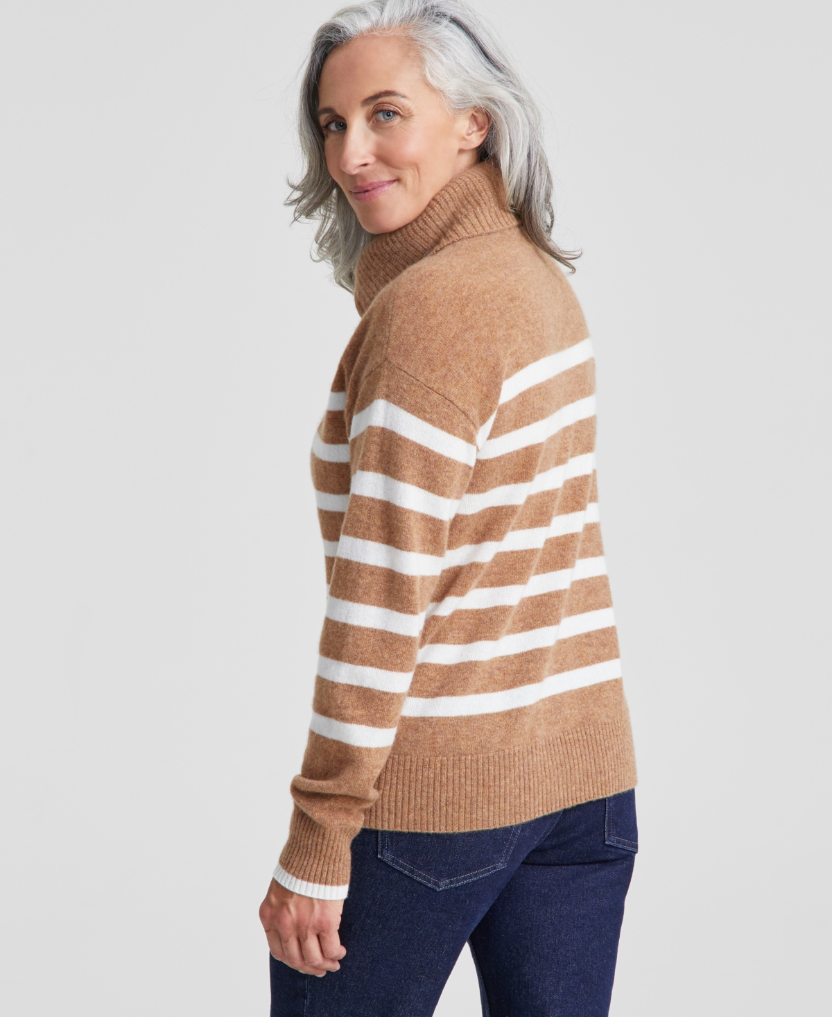 Charter Club Women's 100% Cashmere Eloise Quarter-Zip Long-Sleeve Sweater, Created for Macy's