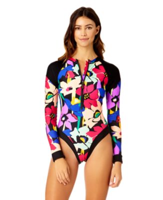 Coppersuit Women's Zip Front Rashguard One Piece Swimsuit - Macy's
