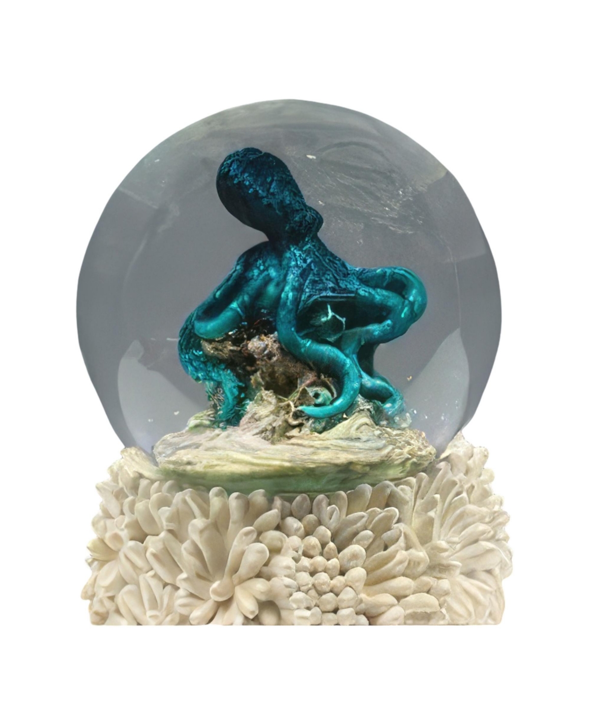 3"H Octopus Snow Globe Home Decor Perfect Gift for House Warming, Holidays and Birthdays - Multicolor