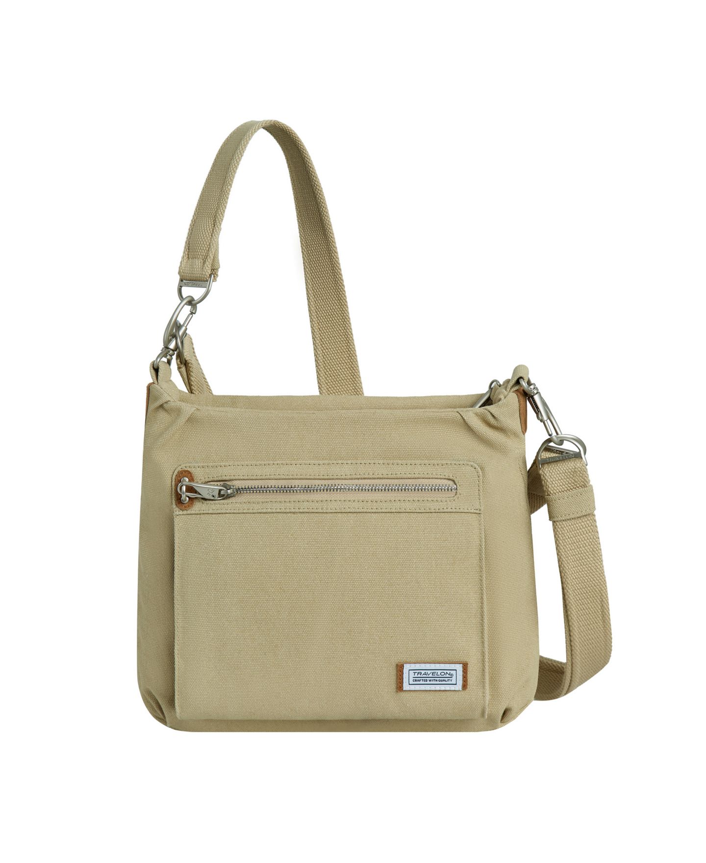 Женская сумка Travelon Anti-Theft Heritage Hobo, цвет: Тёмный серый — фото 7