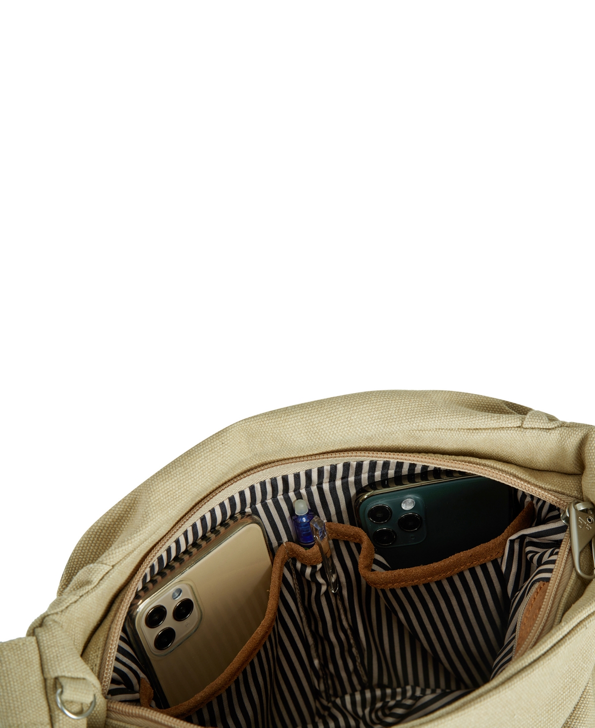 Travelon Anti-theft Heritage Hobo Bag In Natural