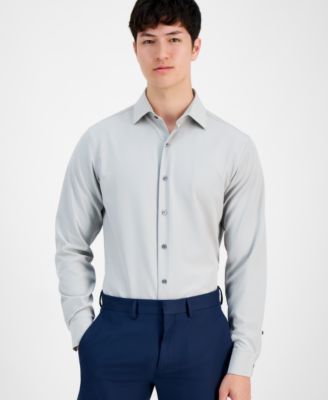 Alfani - Men's Slim-Fit 4-Way Performance Stretch Wrinkle-Resistant Dress Shirt