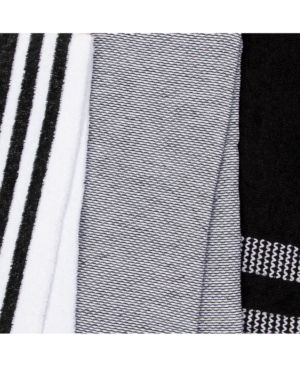 Sloppy Chef Premium Weave Yarn Dyed Kitchen Towels (Pack of 6), 100% Cotton, 16 x 26 in