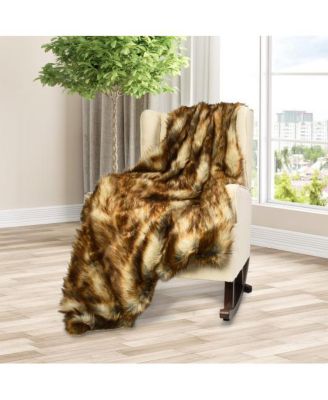 Soft Warm Fluffy for Bed Luxury Plush Faux Fur Blanket-L