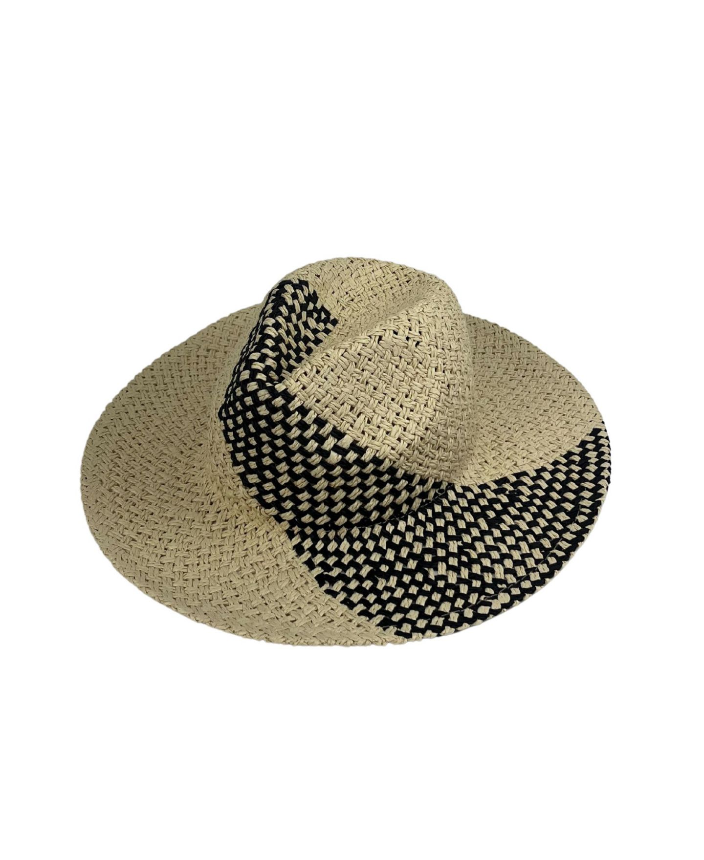 Женский головной убор Marcus Adler Color Detail with Straw Panama Hat, цвет: Чёрный — фото 3