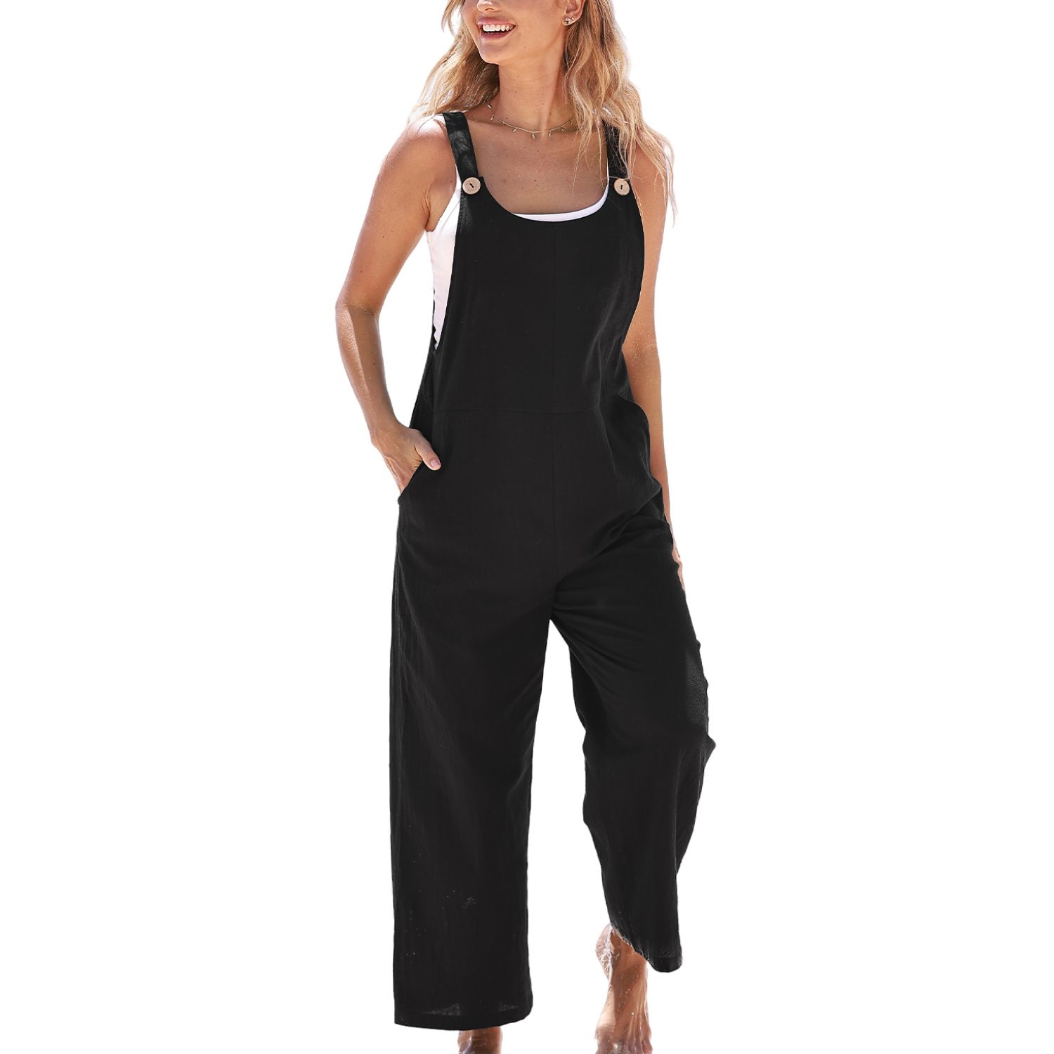Women's Raven Tapered Pinafore Jumpsuit