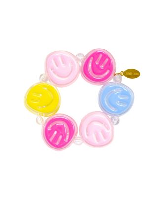Girls Jumbo Hearts & Smiles Colorful Bracelet Set
