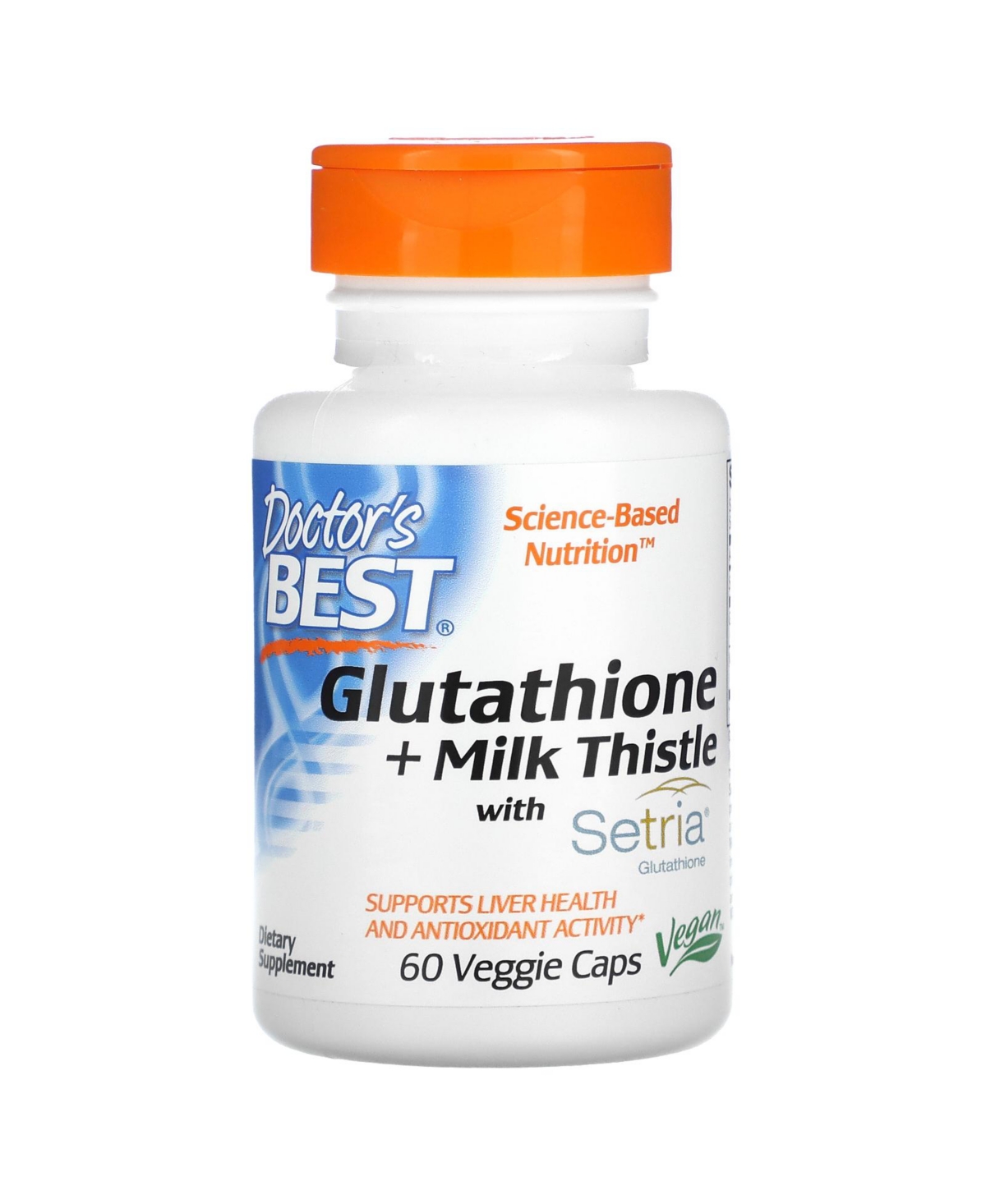 Glutathione + Milk Thistle - 60 Veggie Caps - Assorted Pre-pack (See Table