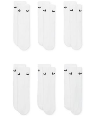 Big Kids' Cushioned Crew Socks, 6 Pairs