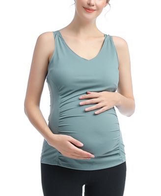 Maternity V-Neck Nursing Active Tank Top