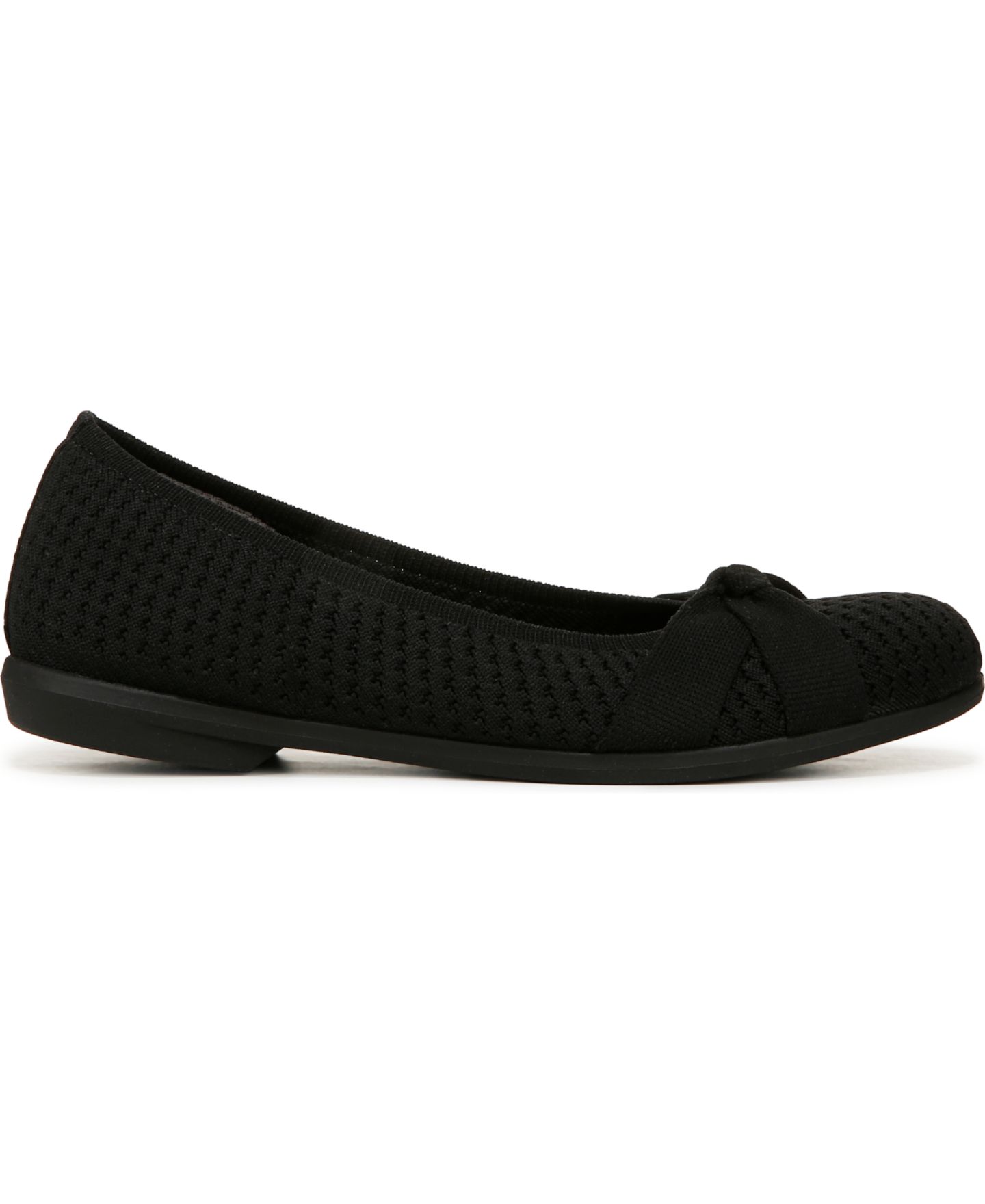 Женские балетки LifeStride Kissed Washable Ballet Flats, цвет: Чёрный вязаный — фото 2