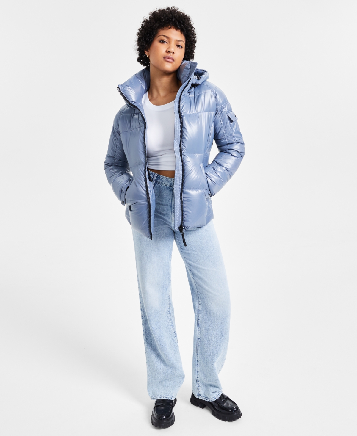 S13 Women s Kylie Hooded Water resistant Puffer Coat In Dusk ModeSens