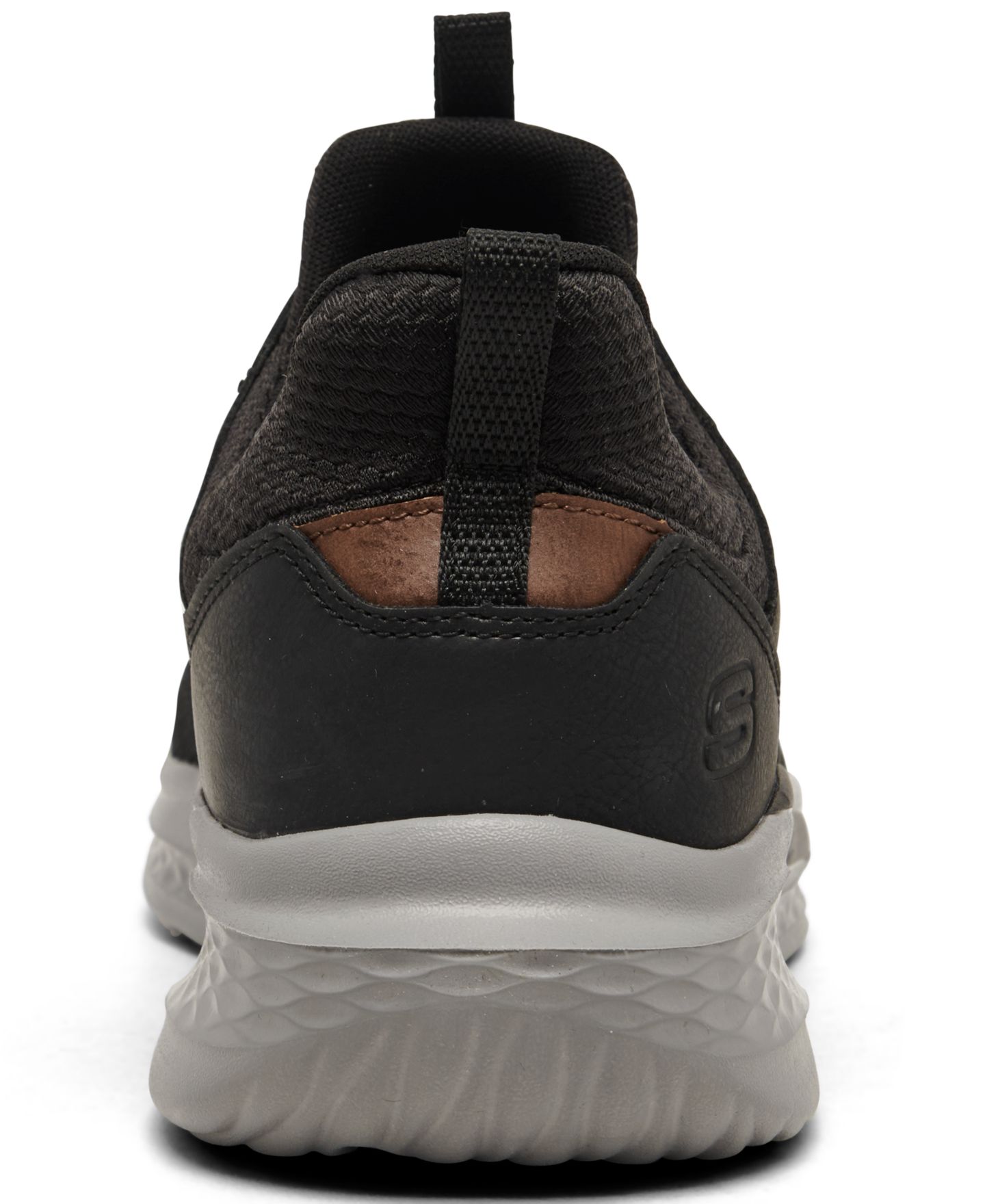 Мужские кроссовки Skechers Relaxed Fit: Slade - Breyer Casual, цвет: Чёрный / Коричневый — фото 4