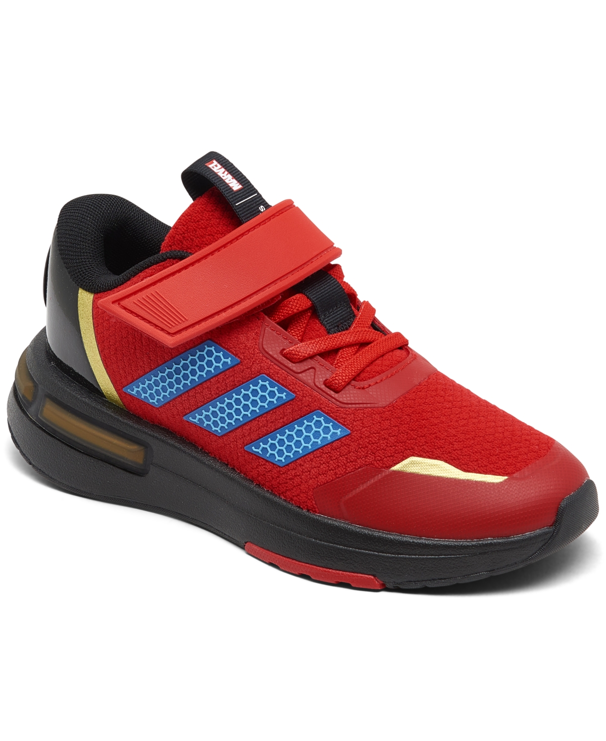 Adidas Originals Marvel Little Kids' Racer Tr 2.0 Iron Man Sneakers From Finish Line In Better Scarlet,black