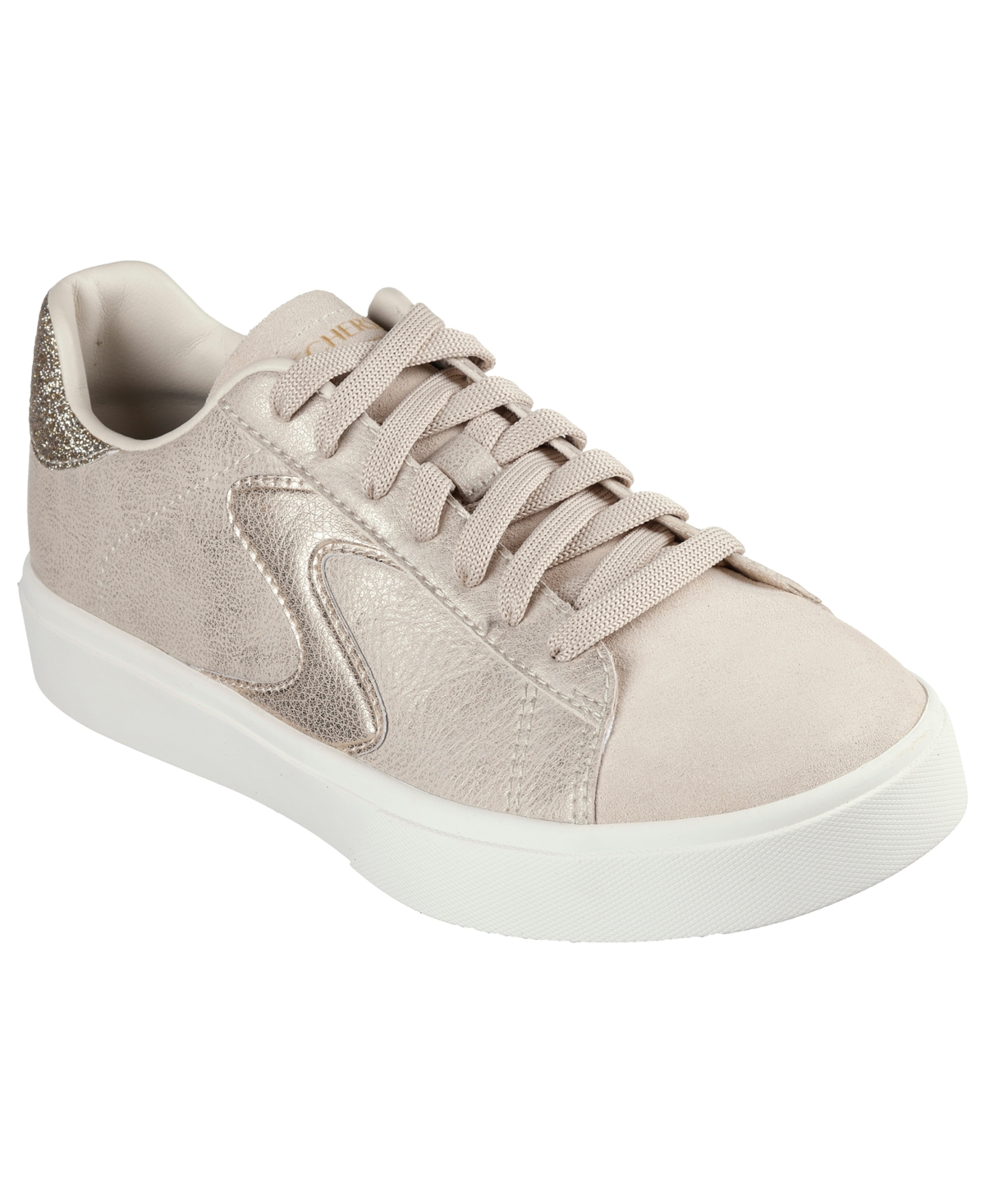Women's Eden Lx Glimpse of Glitter Casual Sneakers from Finish Line - NATURAL/GOLD
