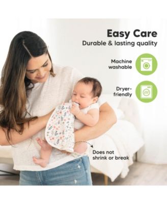 5pk Softe Muslin Burp Cloths for Baby Girls and Boys, Organic Burping Cloths for Babies, Baby Burp Clothes