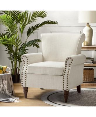 Mooresville Upholstered Armchair with Solid Wood Legs